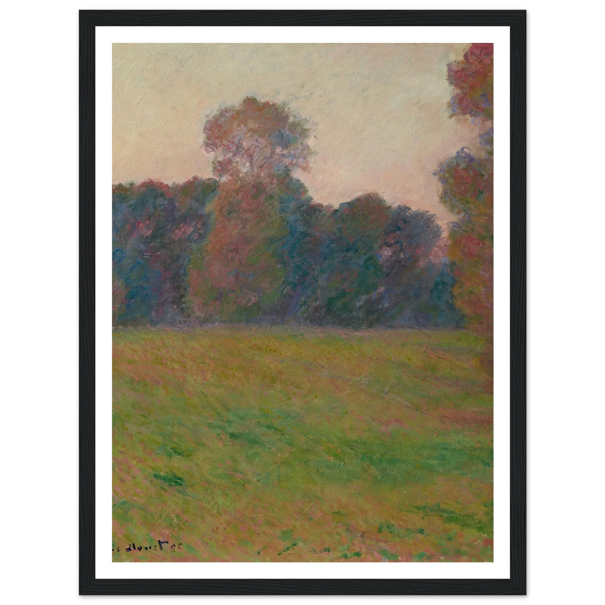 Prairie à Giverny (1886) Art Print | Claude Monet-Quipham Collections