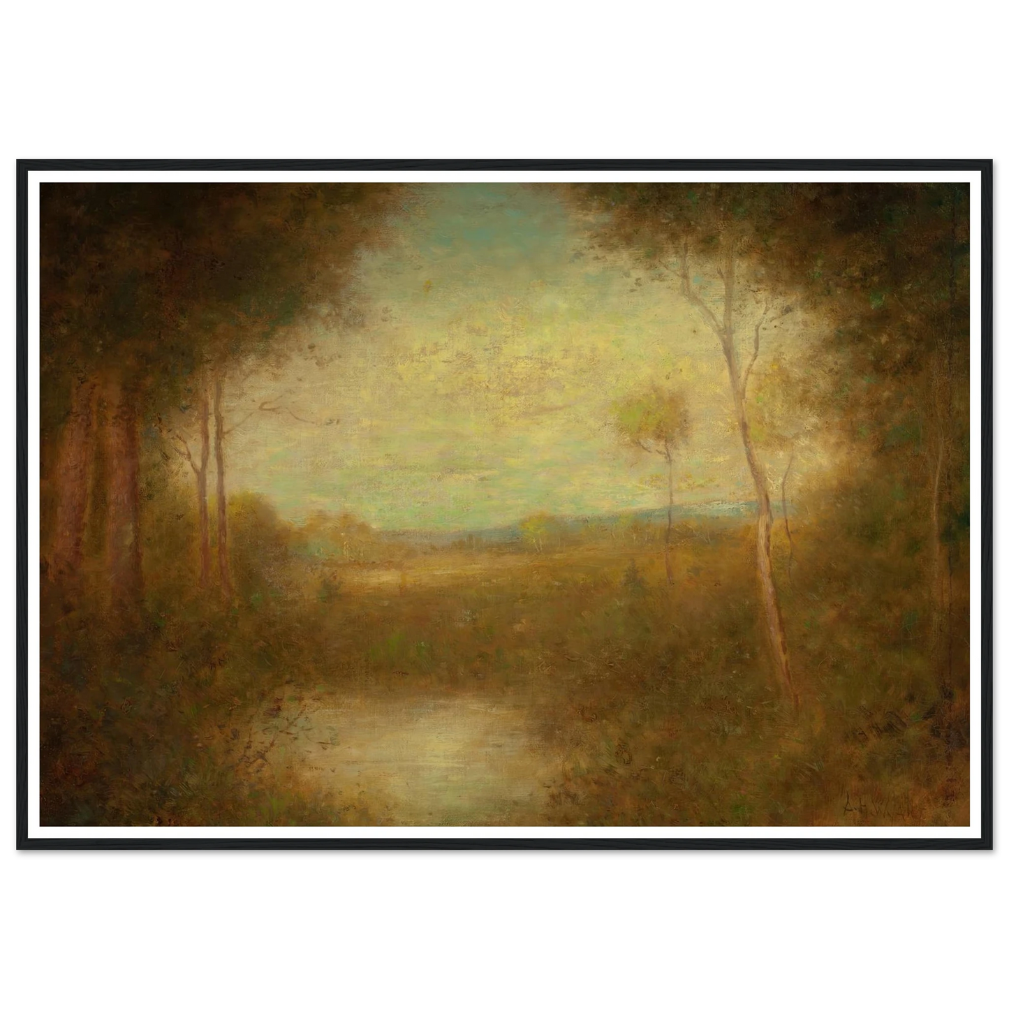 View from the Woods (1891) Art Print | Alexander Helwig Wyant-Quipham Collections