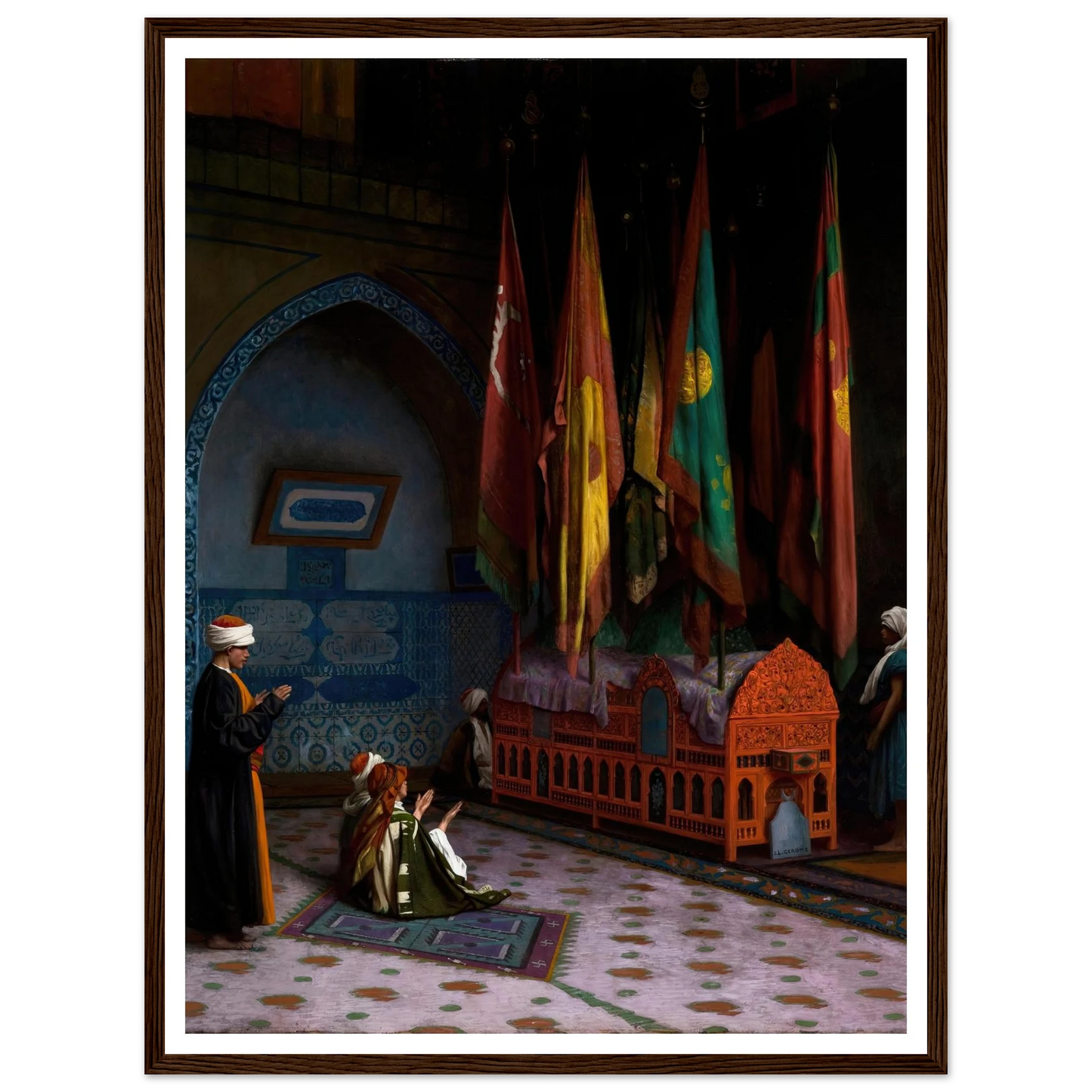The Sentinel at the Sultan’s Tomb (1824–1904) Art Print | Jean Leon Gerome-Quipham Collections