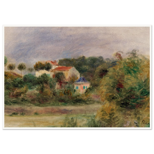 Houses in a Park (Maisons dans un parc) (c. 1911) Art Print | Pierre Auguste Renoir-Quipham Collections