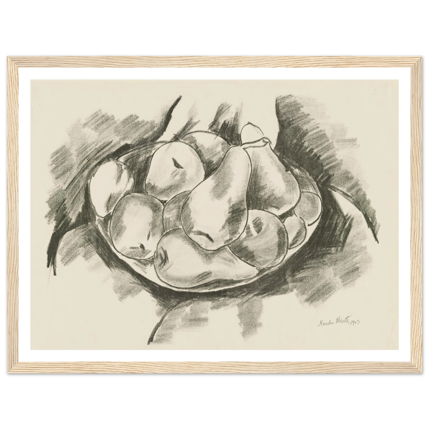Dish of Apples and Pears (1923) Art Print | Marsden Hartley-Quipham Collections
