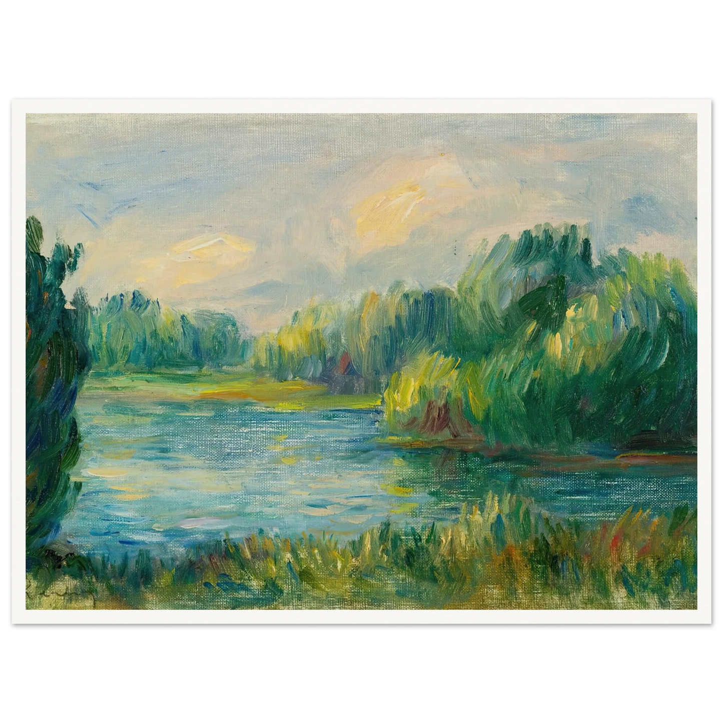 Bord De Rivière Art Print | Pierre Auguste Renoir-Quipham Collections
