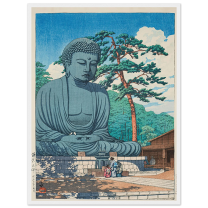 Kamakura daibutsu (The Great Buddha at Kamamura) (1930) Art Print | Kawase Hasui-Quipham Collections