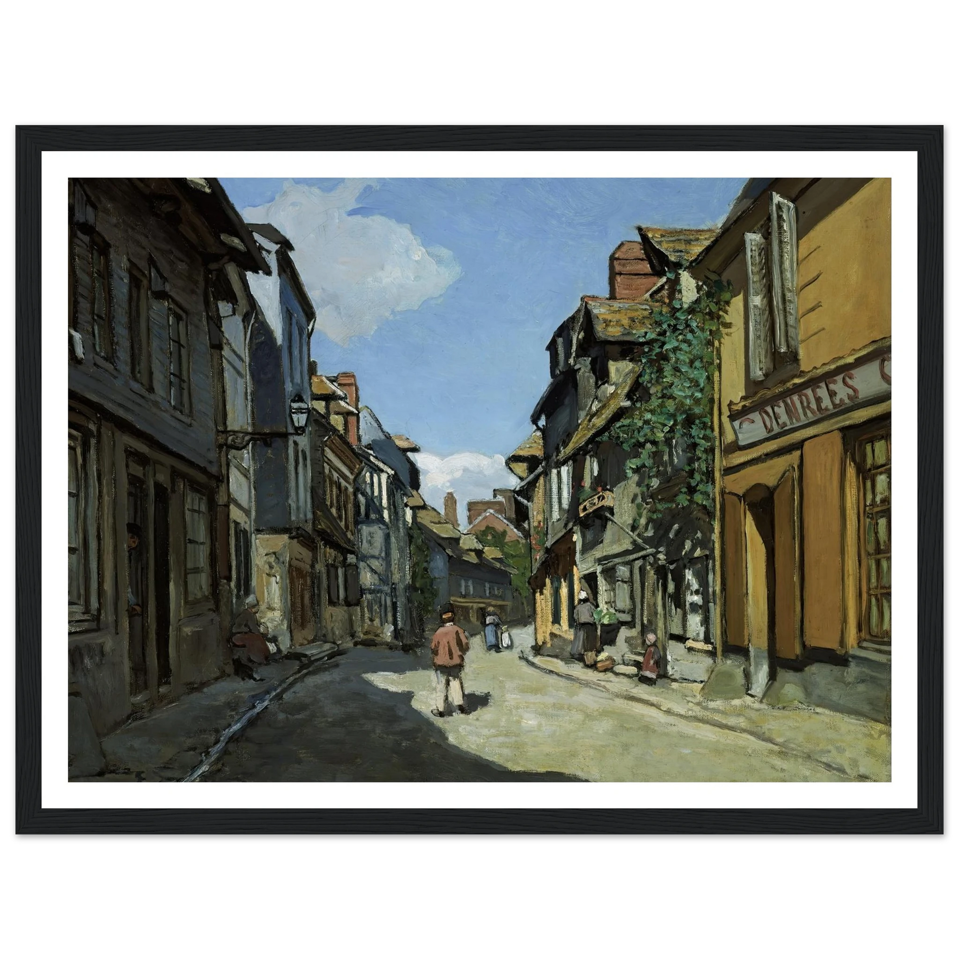 Rue de la Bavole, Honfleur (1864) Art Print | Claude Monet-Quipham Collections