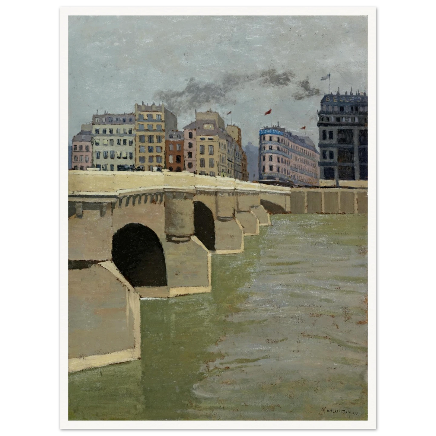 The Pont Neuf Bridge, 1902 Art Print | Felix Vallotton-Quipham Collections