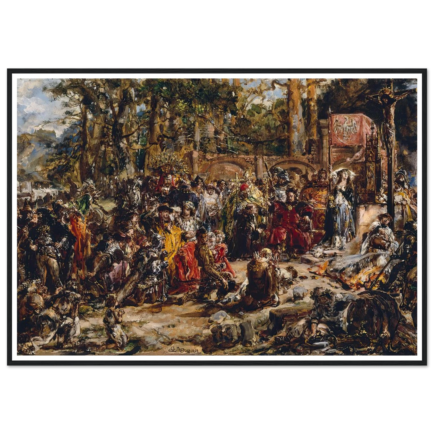 Baptism of Lithuania, from the series “History of Civilization in Poland” (1888) Art Print | Jan Matejko-Quipham Collections