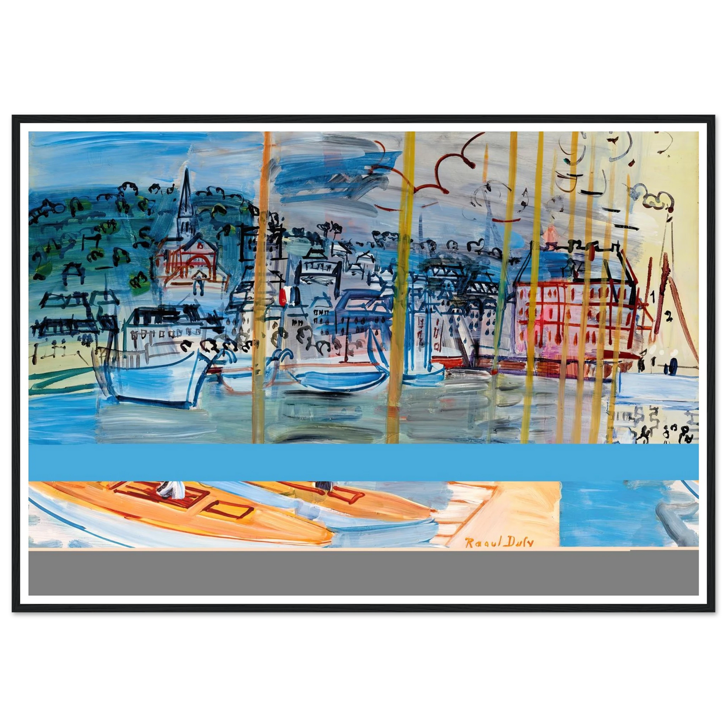 Le bassin de Deauville (1938) Art Print | Raoul Dufy-Quipham Collections