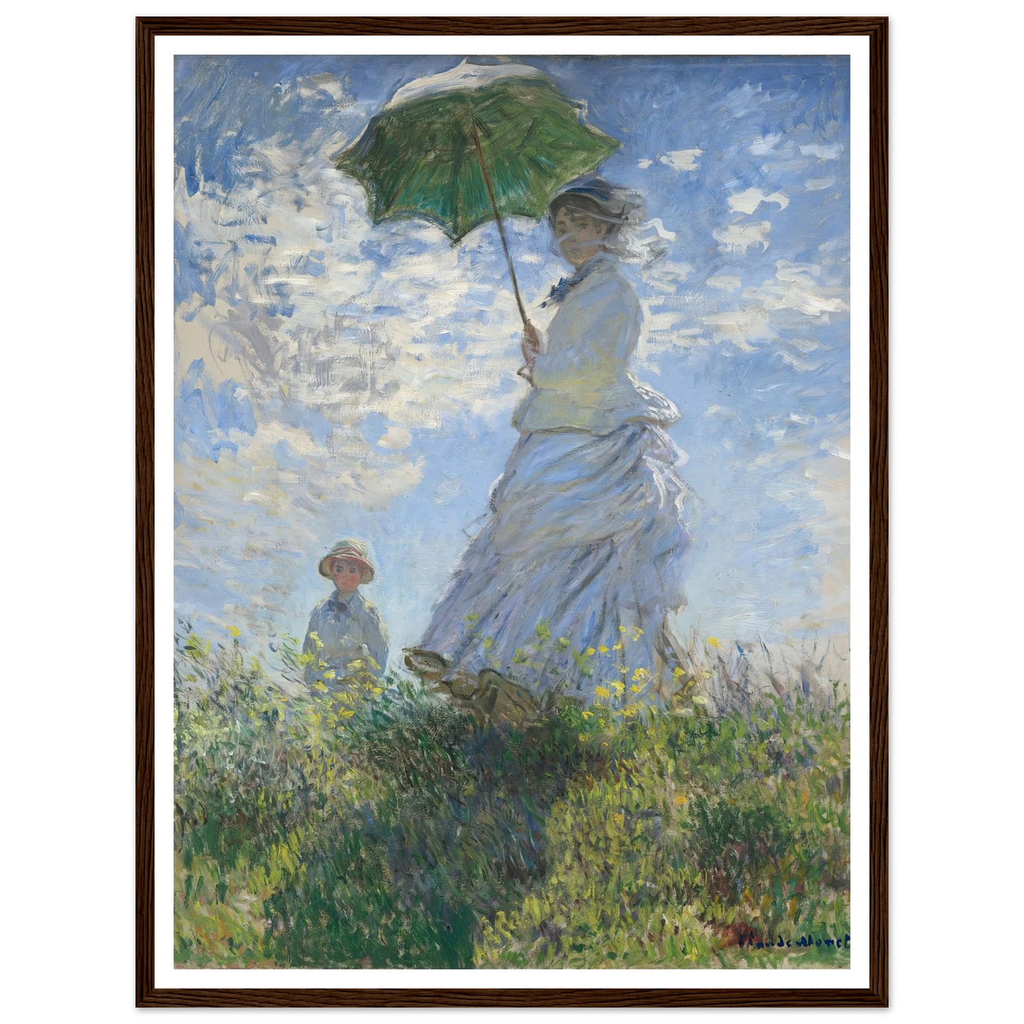 Woman with a Parasol – Madame Monet and Her Son (1875) Art Print | Claude Monet-Quipham Collections
