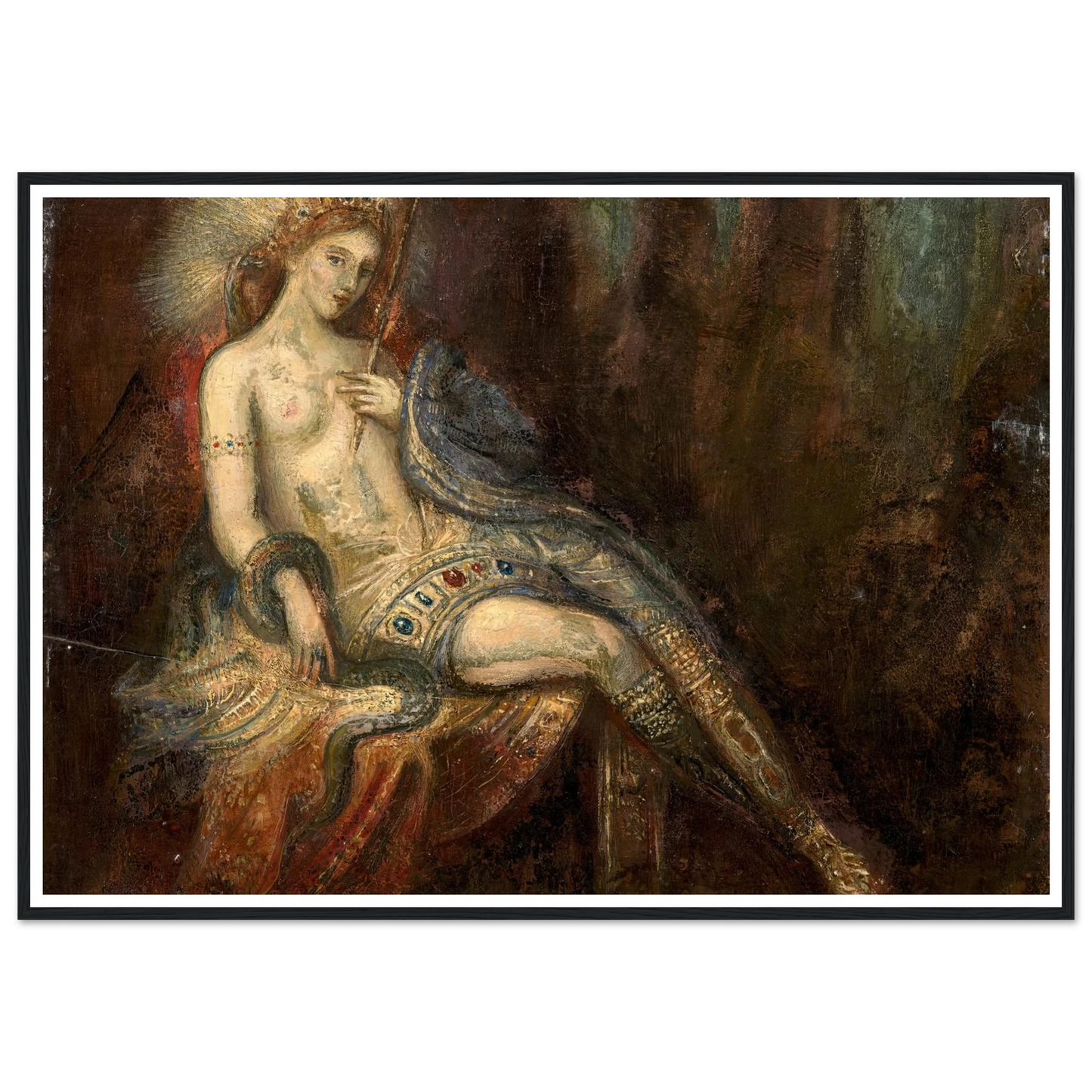 Déesse au rocher Art Print | Gustave Moreau-Quipham Collections