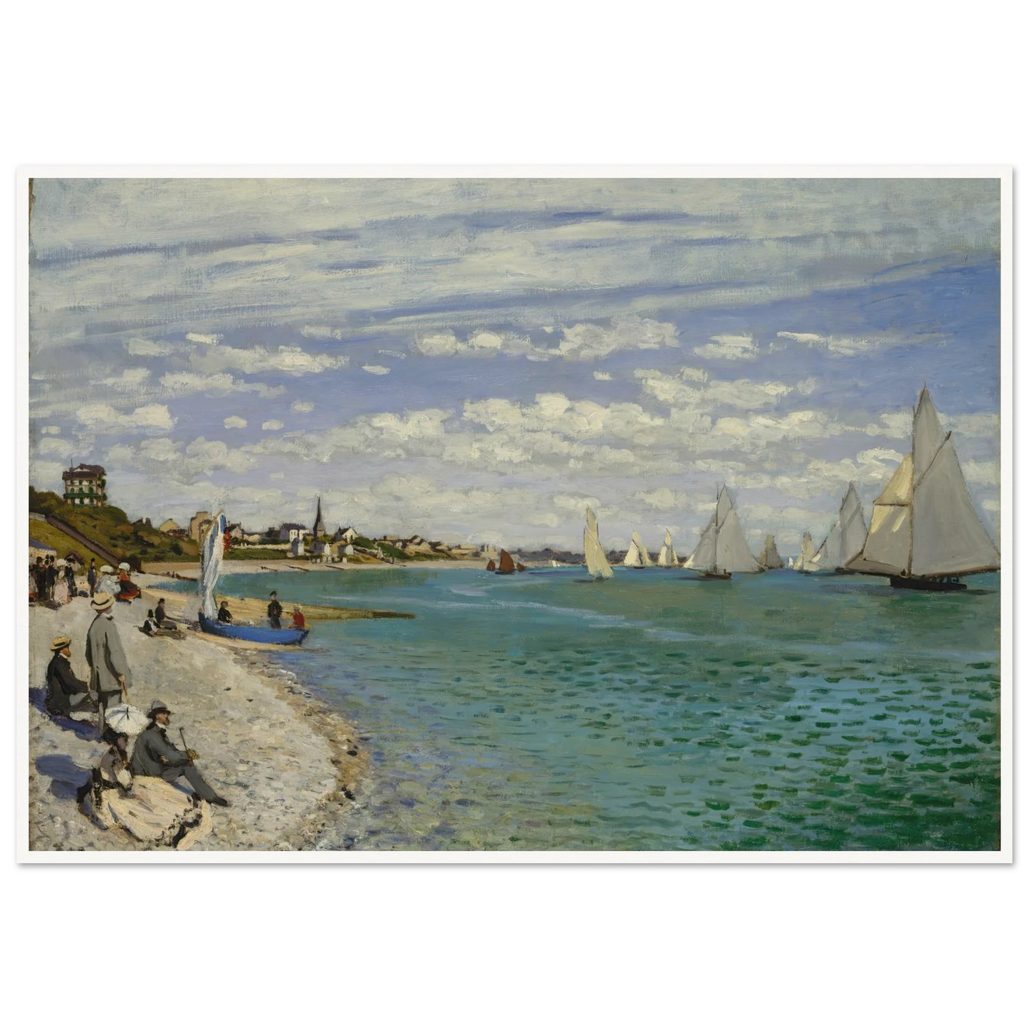 Regatta at Sainte-Adresse (1867) Art Print | Claude Monet-Quipham Collections