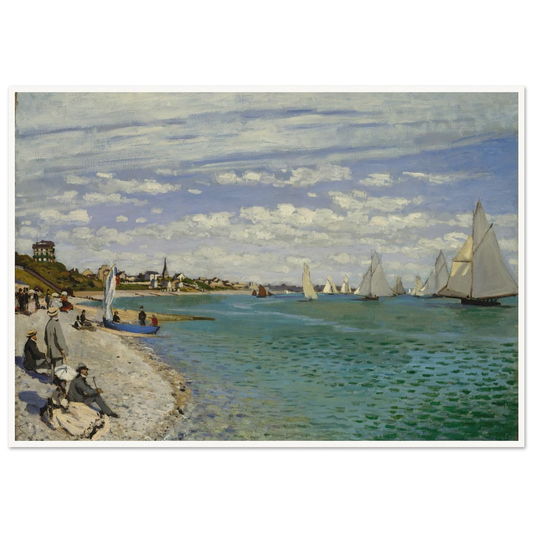Regatta at Sainte-Adresse (1867) Art Print | Claude Monet-Quipham Collections