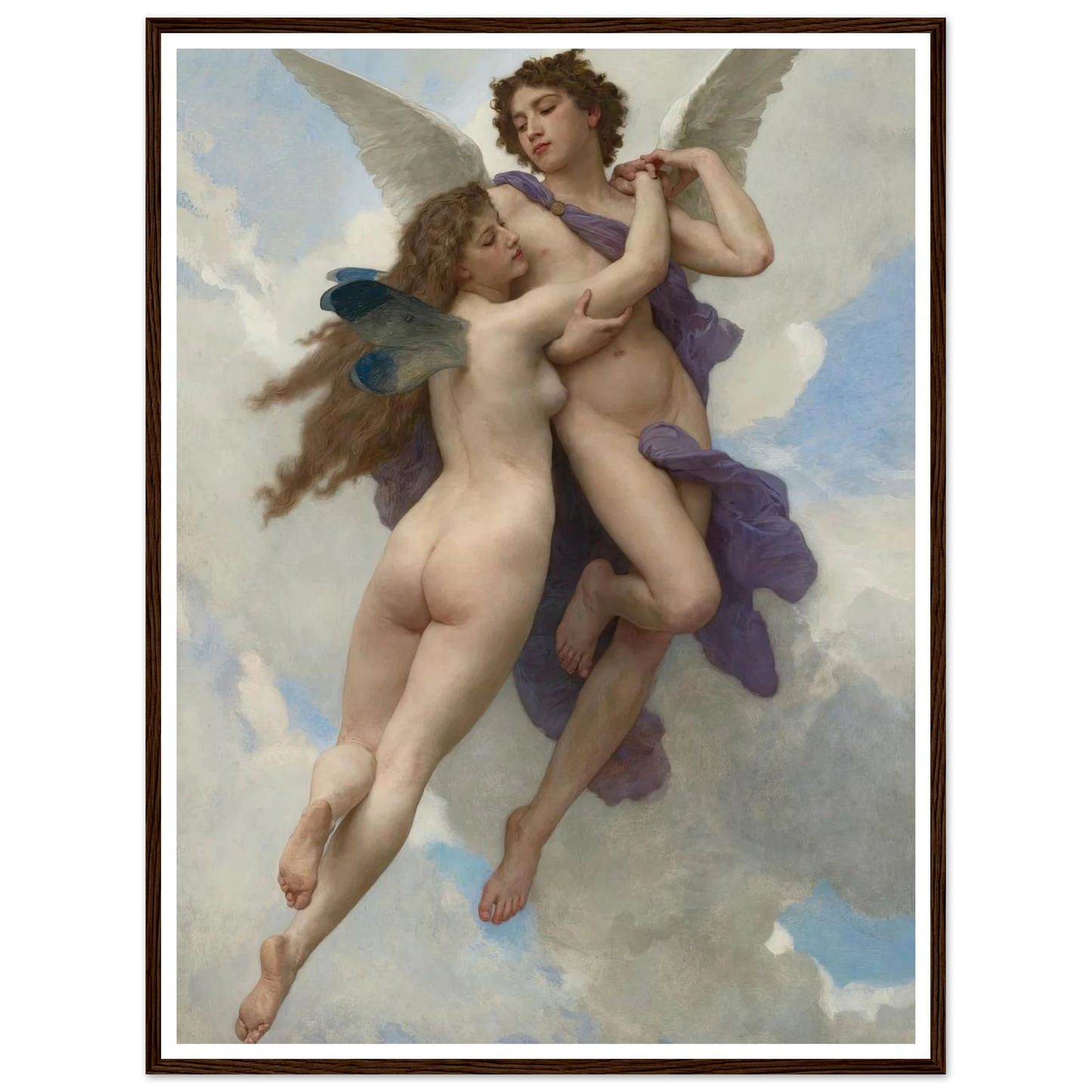 L’amour et psyché (1899) Art Print | William Bouguereau-Quipham Collections