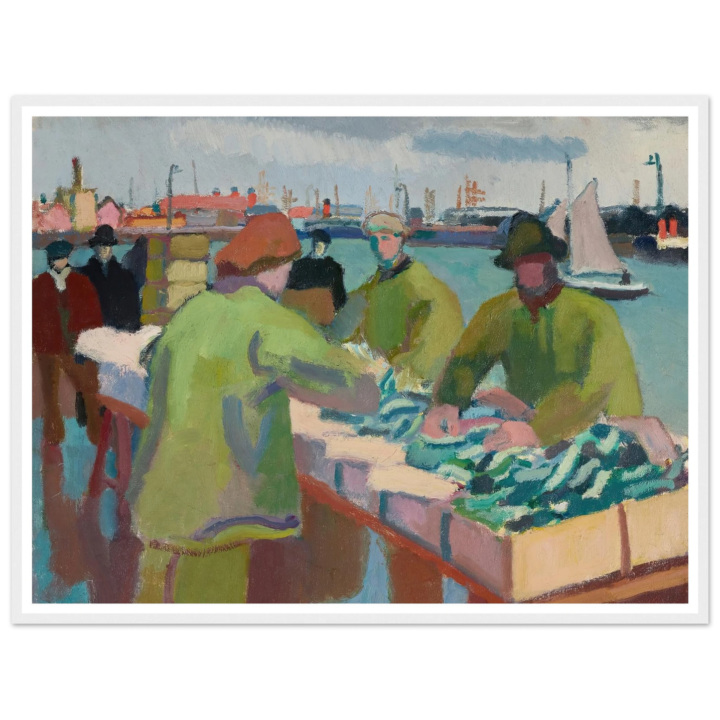 Le marché aux poissons (1904-1905) Art Print | Raoul Dufy-Quipham Collections