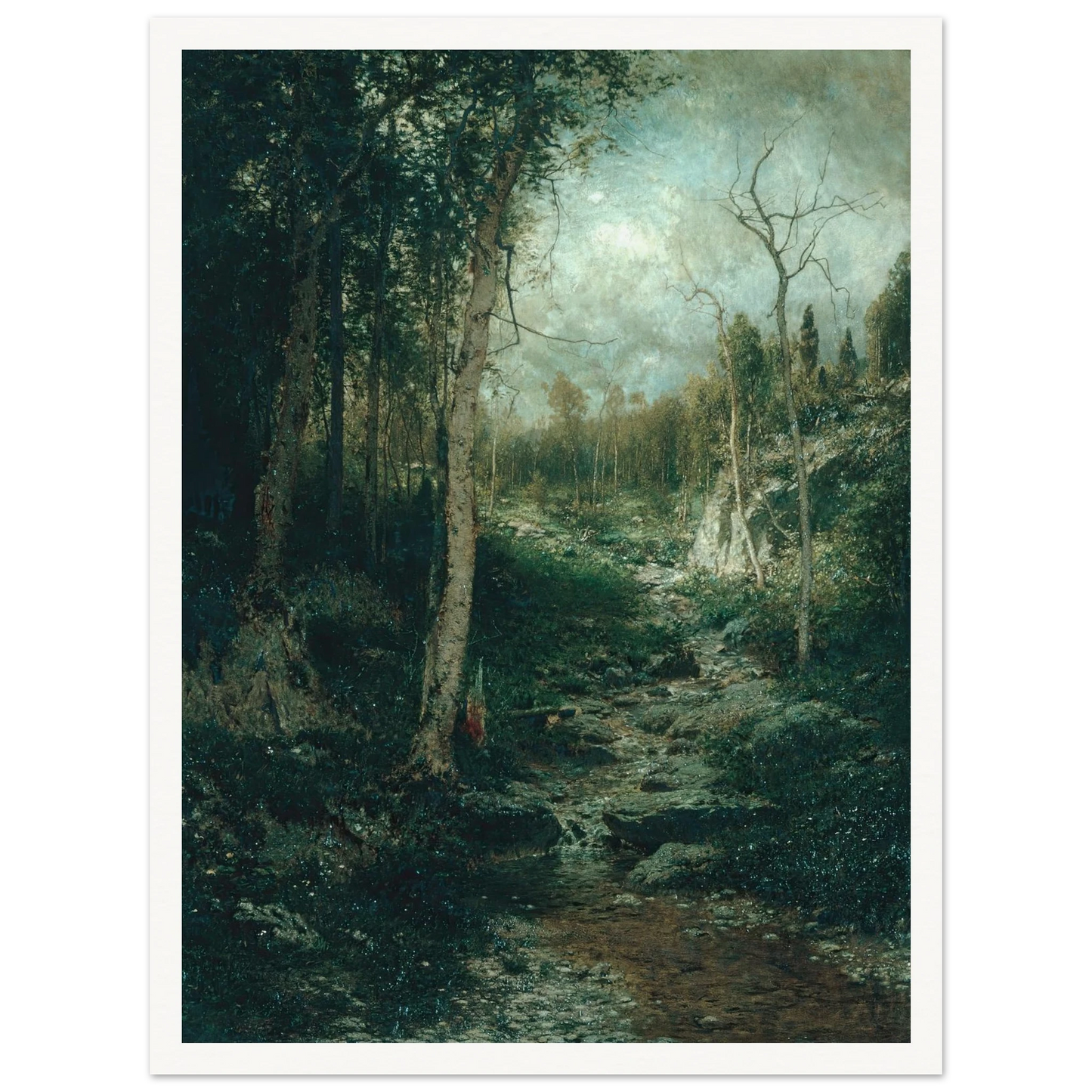 An Old Clearing (1881) Art Print | Alexander Helwig Wyant-Quipham Collections