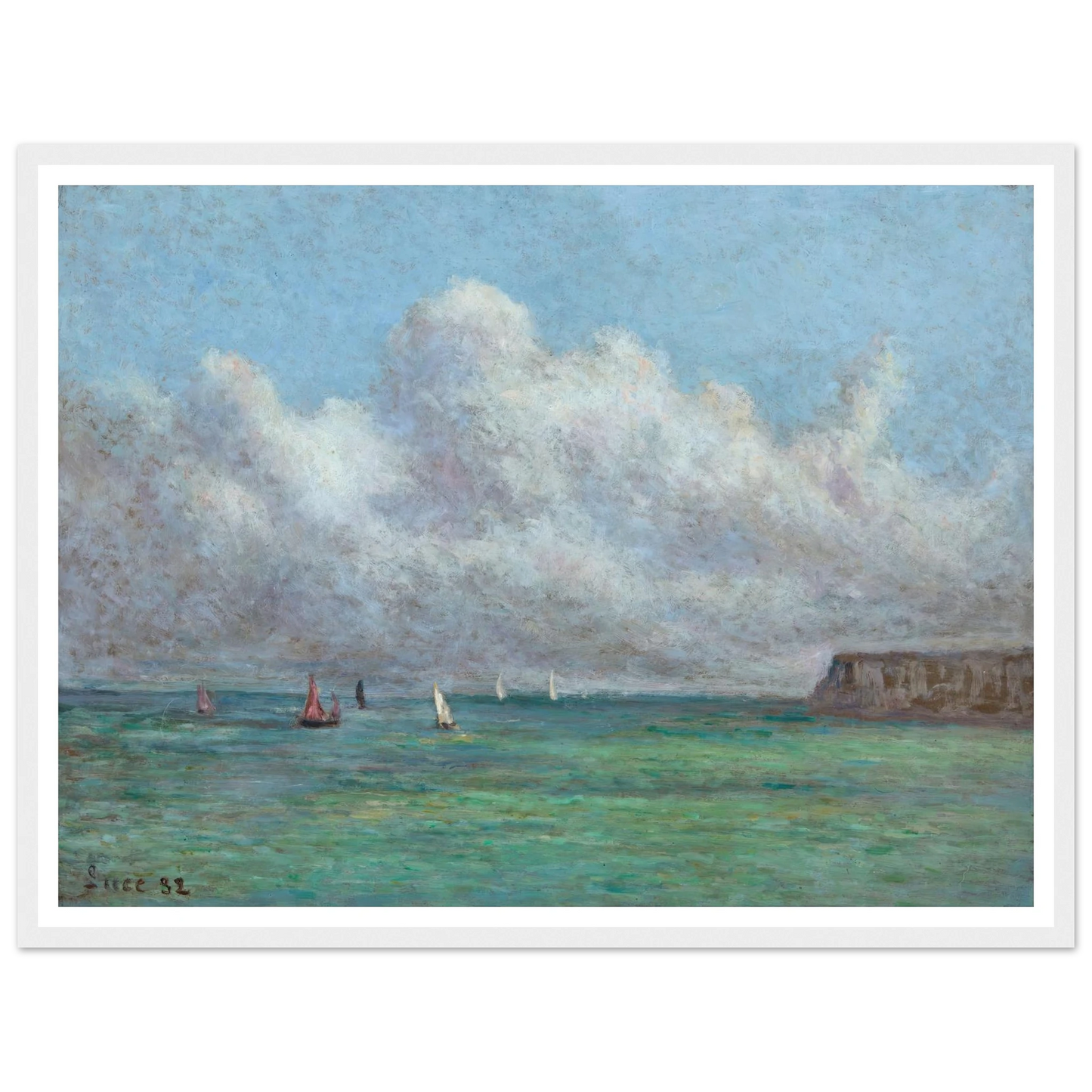 Mer, Somme (1932) Art Print | Maximilien Luce-Quipham Collections
