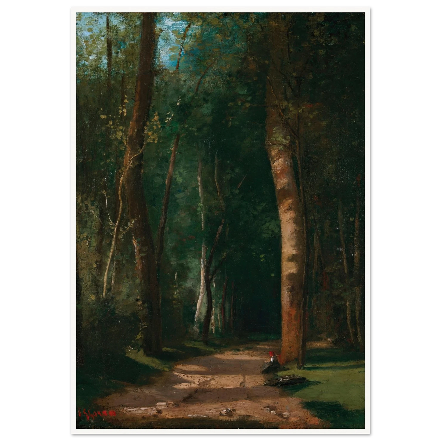 Allée Dans Une Fôret Art Print | Camille Pissarro-Quipham Collections