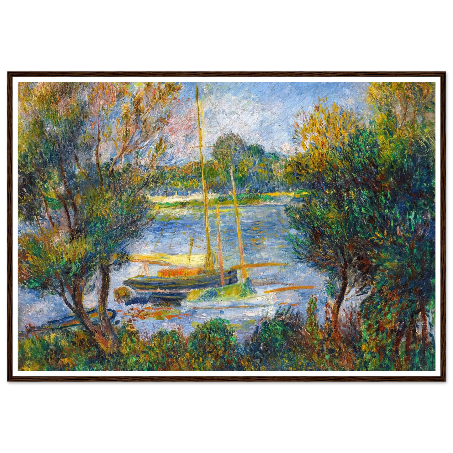 La Seine à Argenteuil (1888) Art Print | Pierre Auguste Renoir-Quipham Collections
