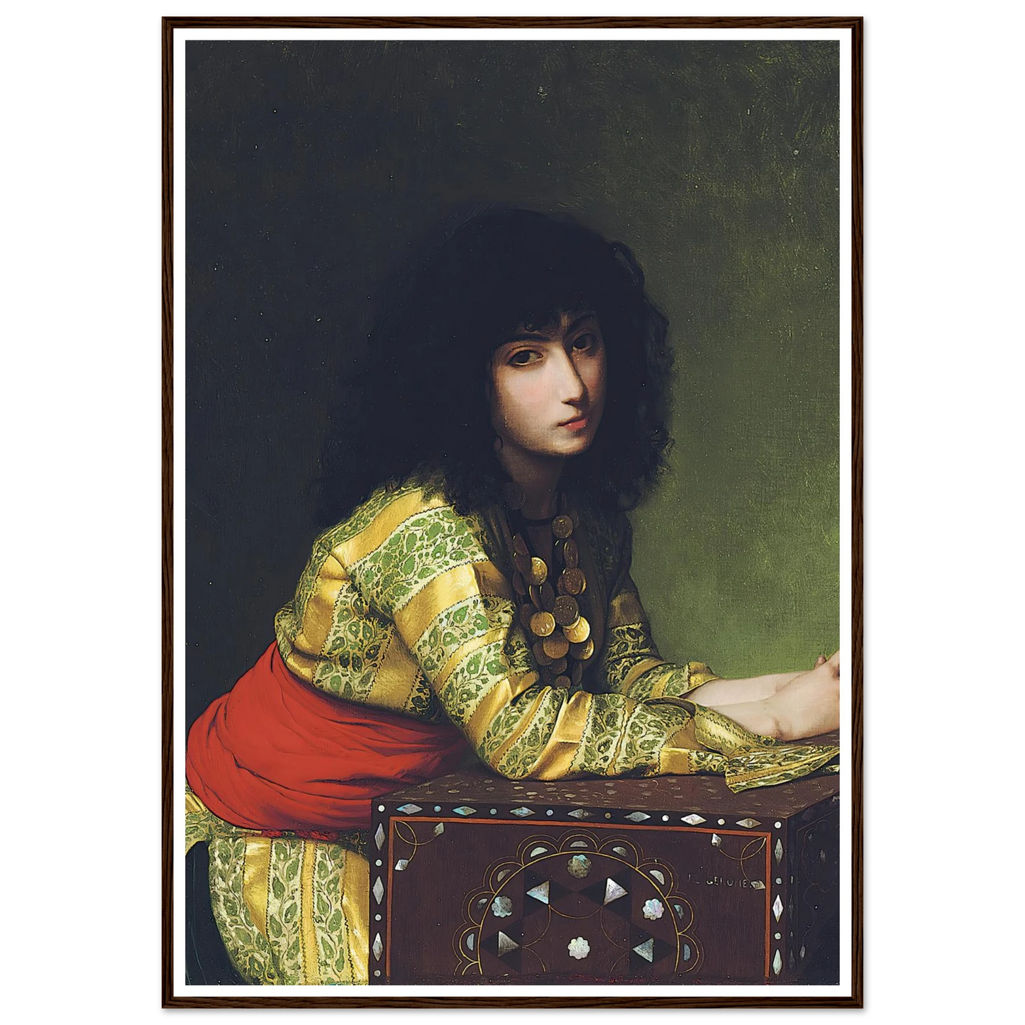 Egyptian girl (circa 1877) Art Print | Jean Leon Gerome-Quipham Collections