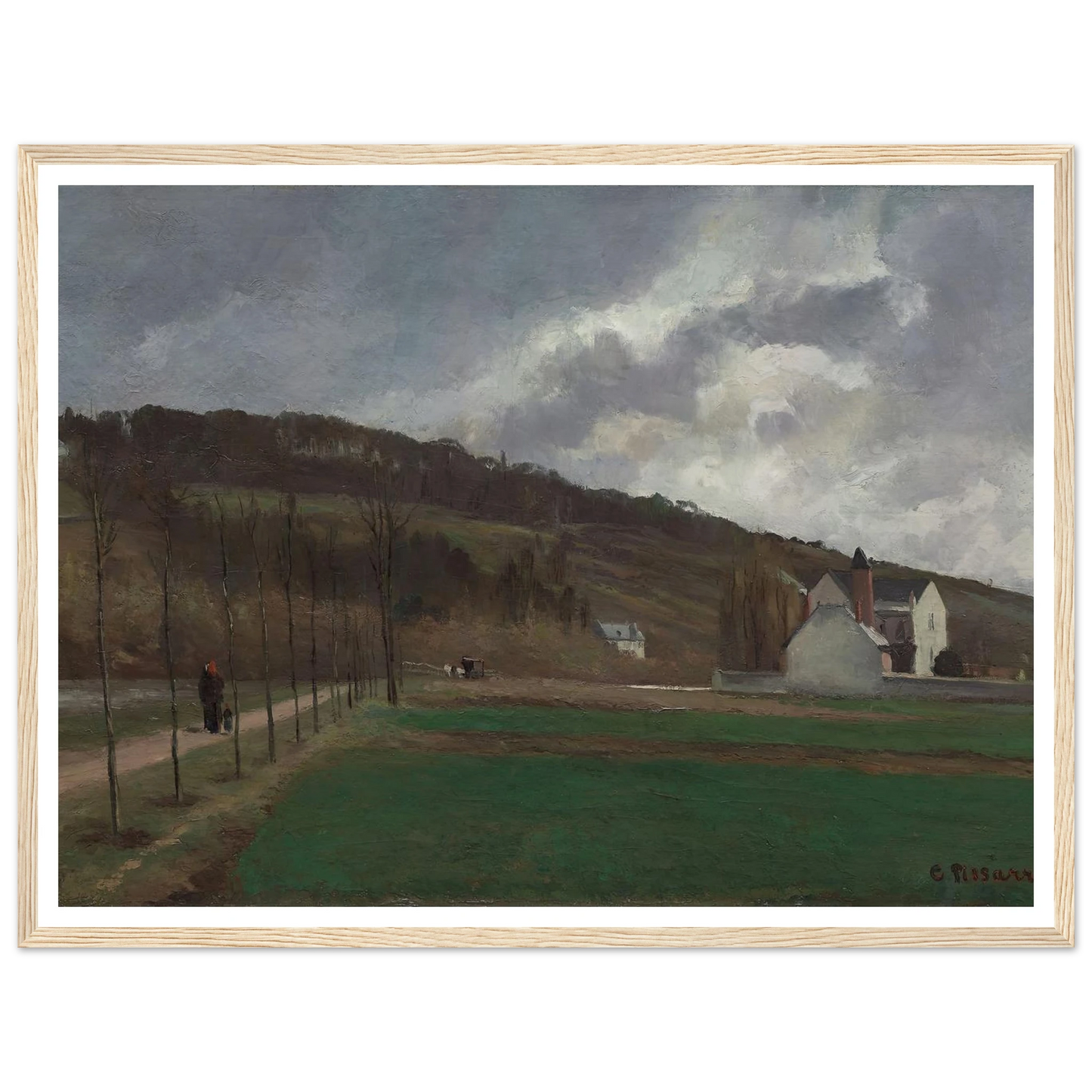 The Banks of the Marne in Winter (1866) Art Print | Camille Pissarro-Quipham Collections