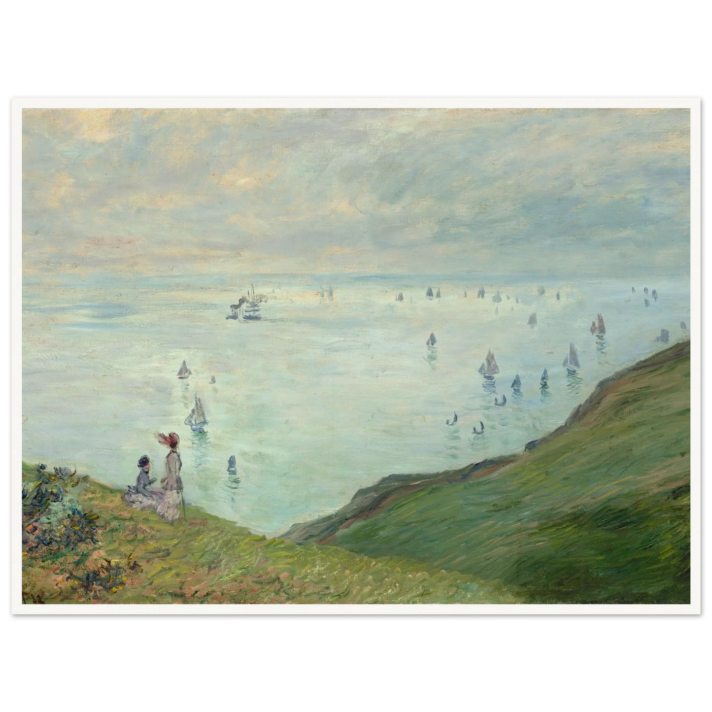 Cliffs at Pourville (1882) Art Print | Claude Monet-Quipham Collections