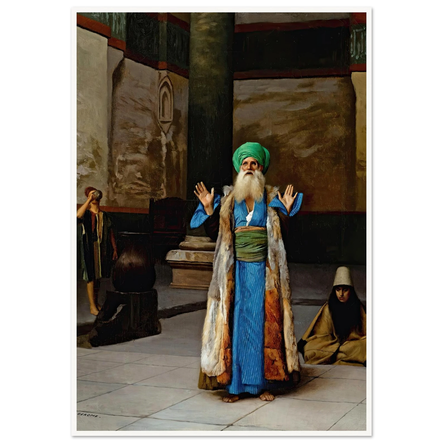 A Sultan At Prayer Art Print | Jean Leon Gerome-Quipham Collections