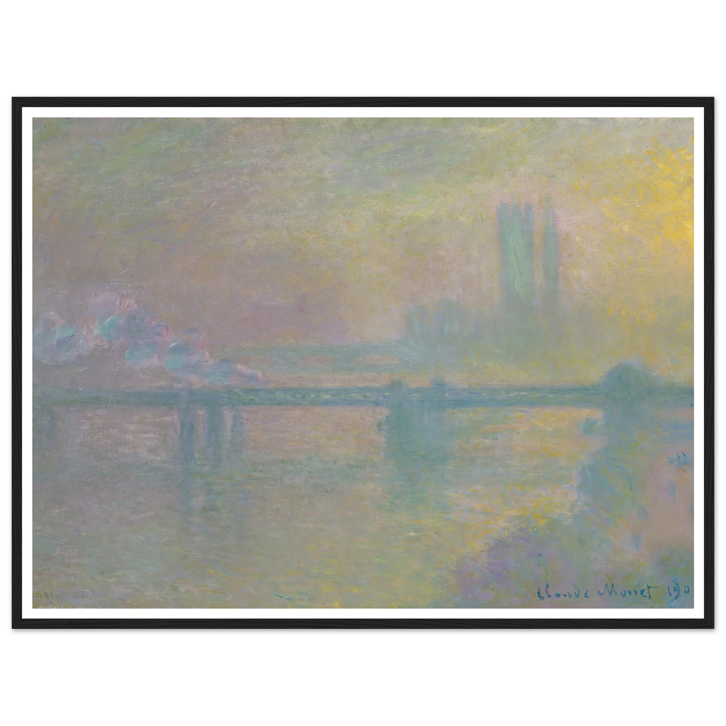 Charing Cross Bridge, London (1901) Art Print | Claude Monet-Quipham Collections