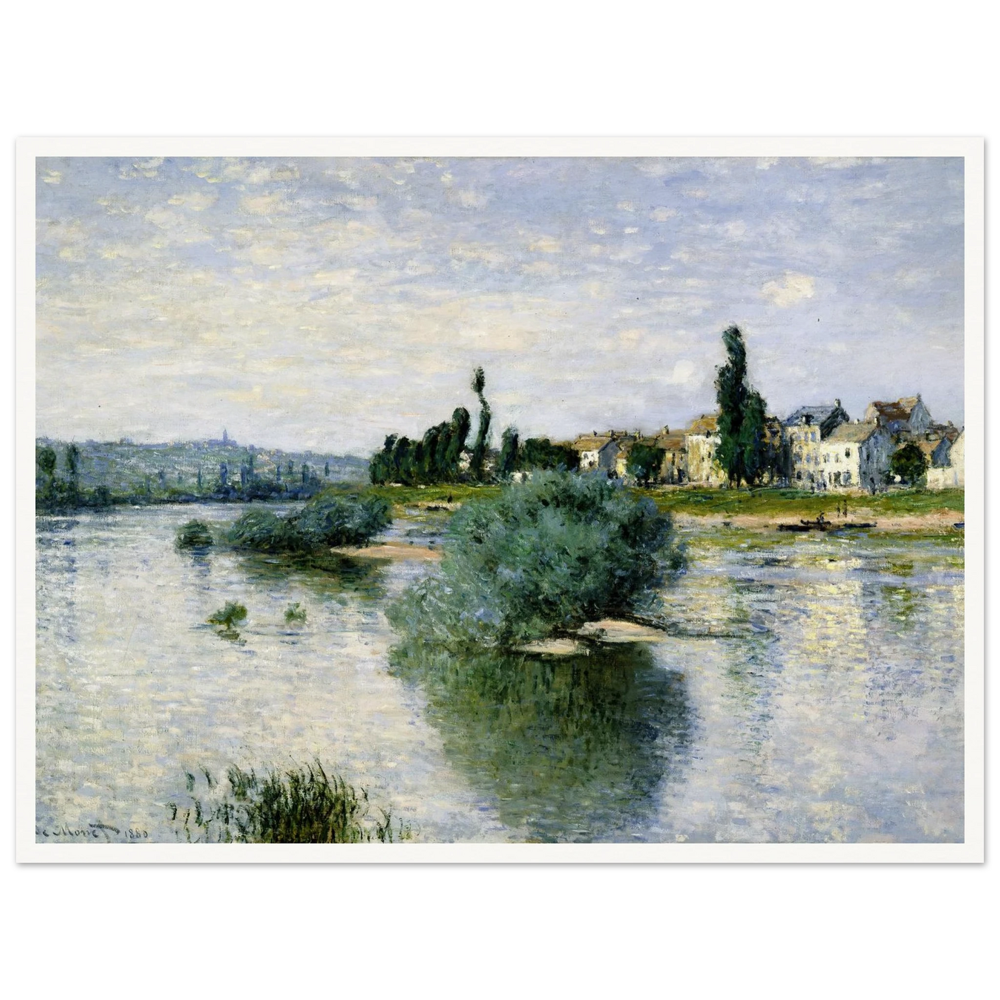 The Seine at Lavacourt (1880) Art Print | Claude Monet-Quipham Collections