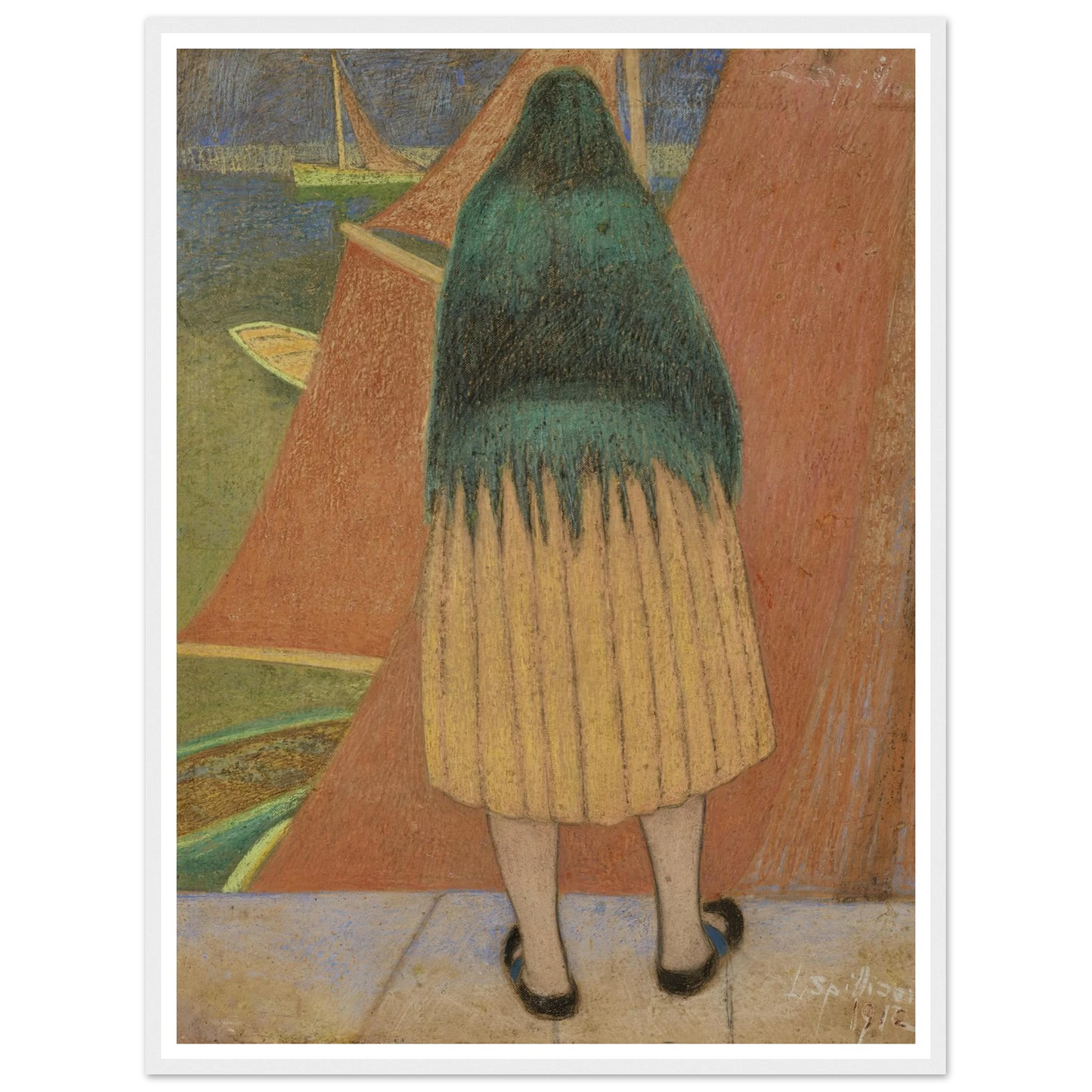 Vissersvrouw (1912) Art Print | Leon Spilliaert-Quipham Collections