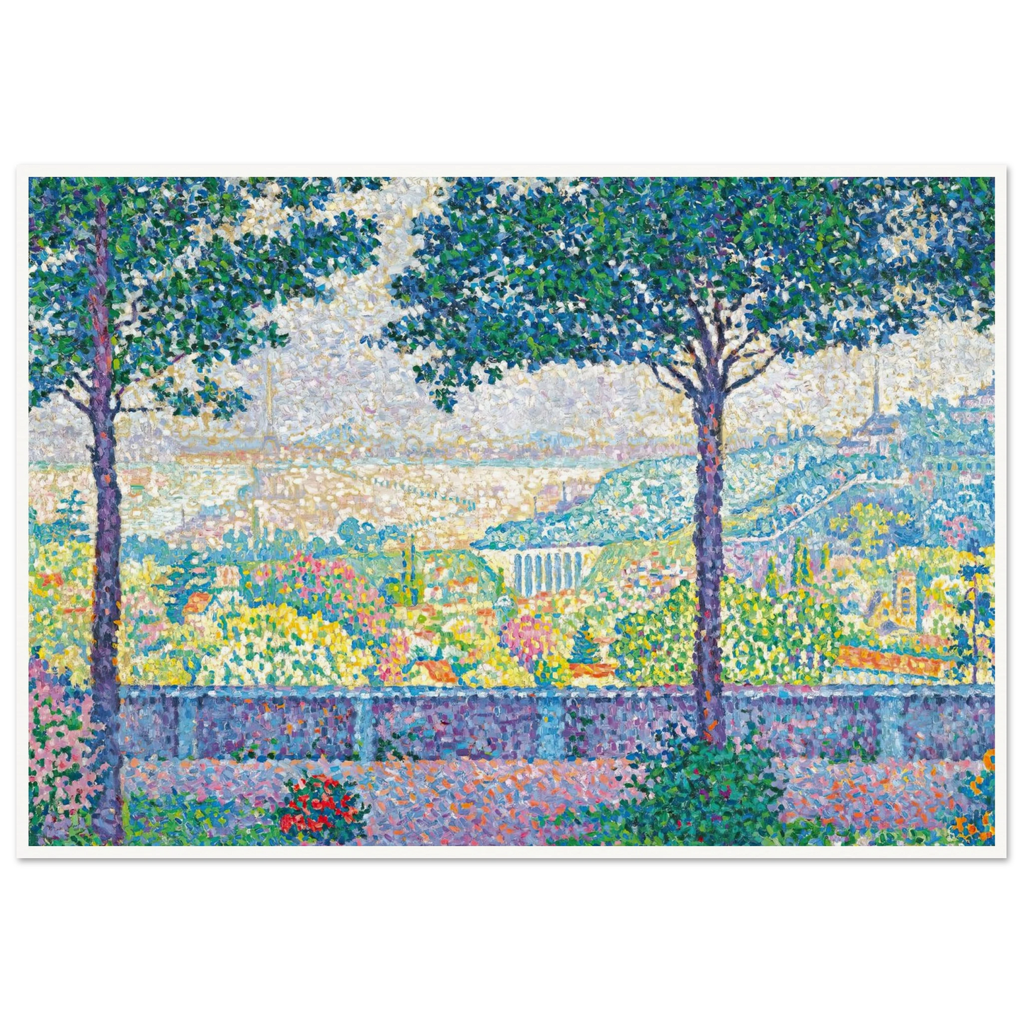 Terrasse De Meudon (1899) Art Print | Paul Signac-Quipham Collections