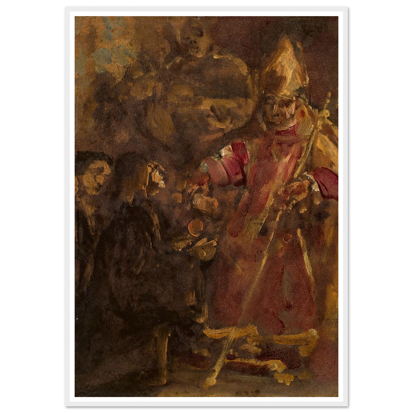 Bishop Lubrański establishes the Ecclesiastical Academy in Poznań, sketch (1886) Art Print | Jan Matejko-Quipham Collections