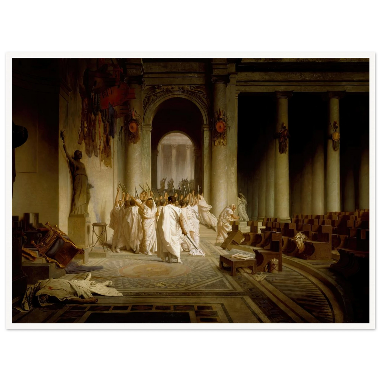 The Death of Caesar (1859-1867) Art Print | Jean Leon Gerome-Quipham Collections