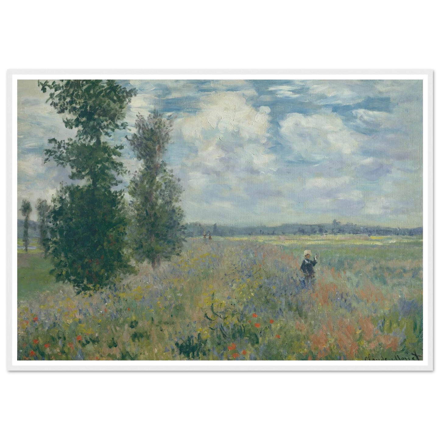 Poppy Fields near Argenteuil (1875) Art Print | Claude Monet-Quipham Collections