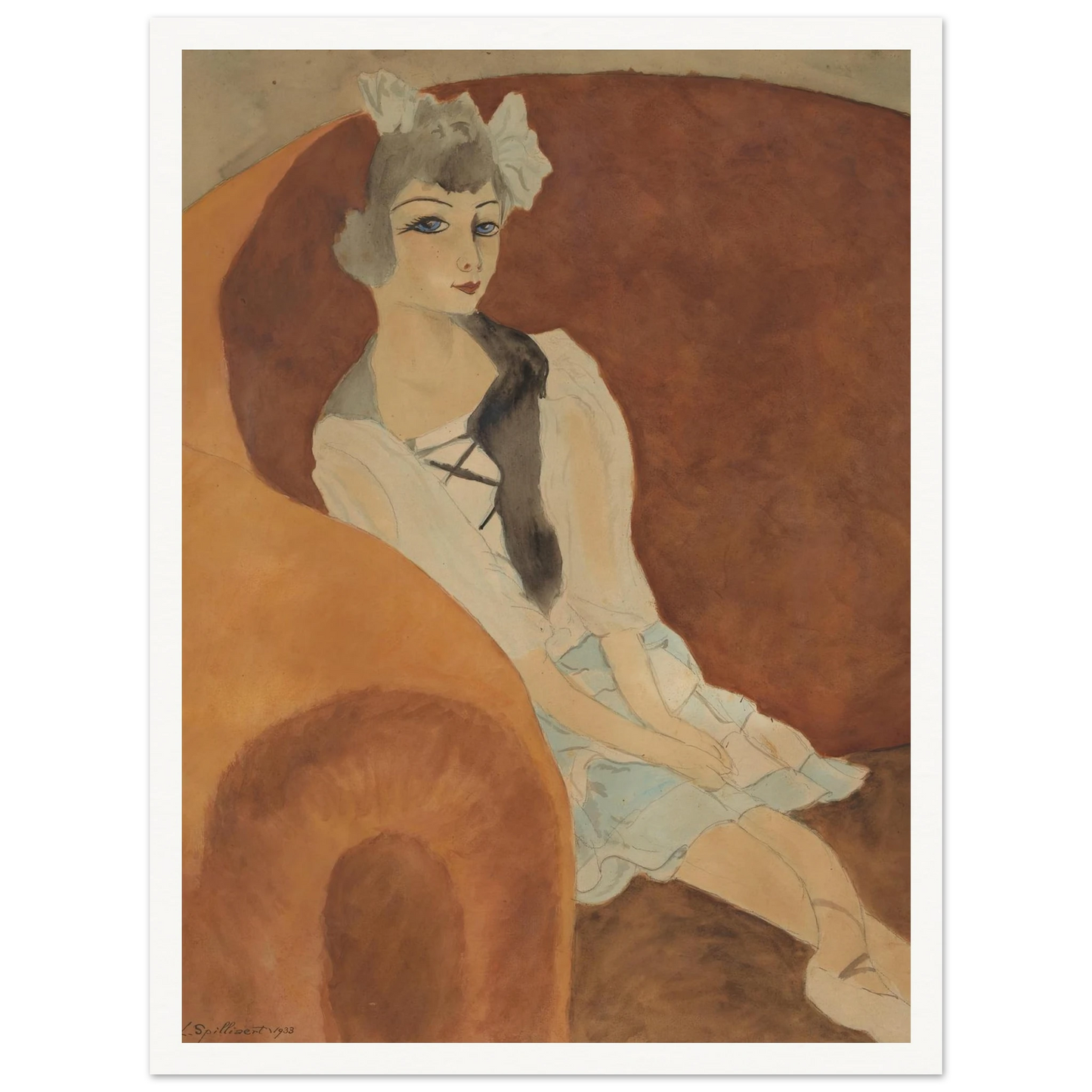 Pop in zetel (1933) Art Print | Leon Spilliaert-Quipham Collections