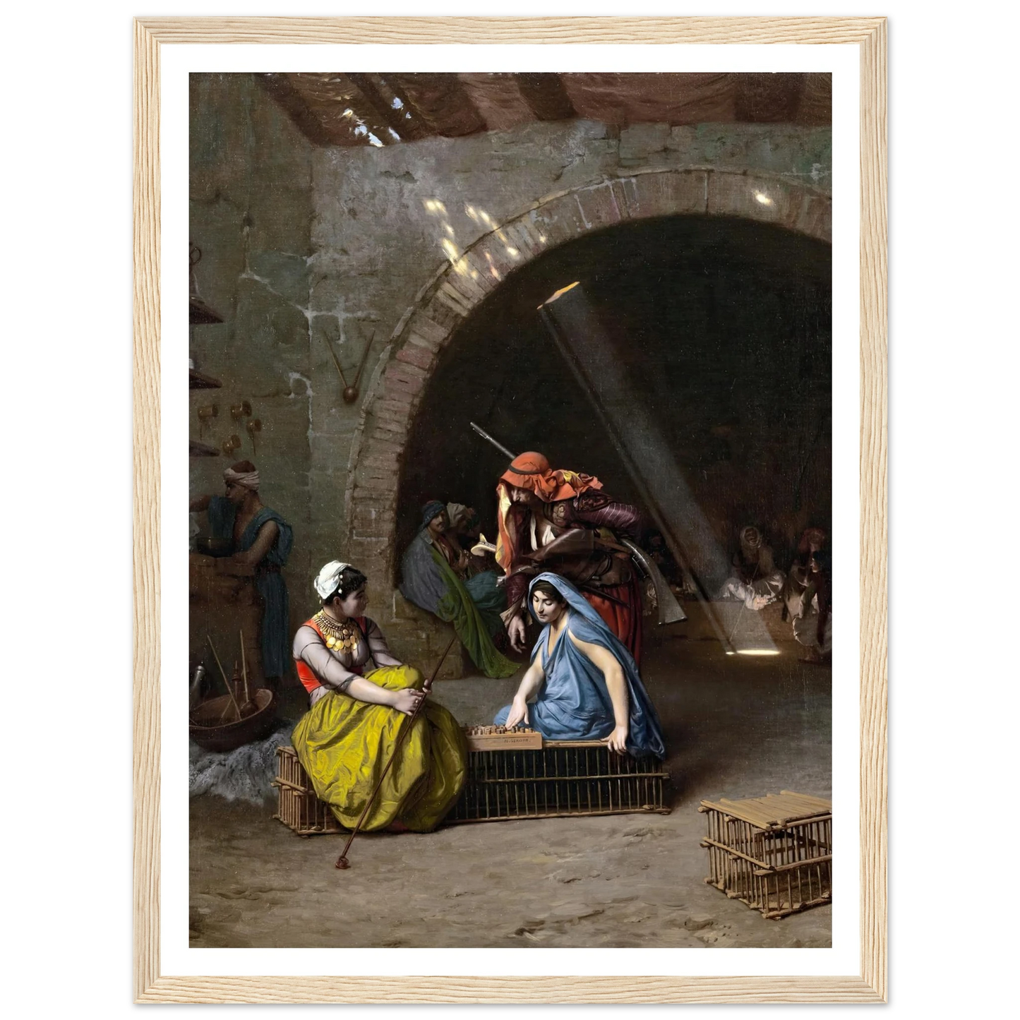 Almehs Playing Draughts Art Print | Jean Leon Gerome-Quipham Collections