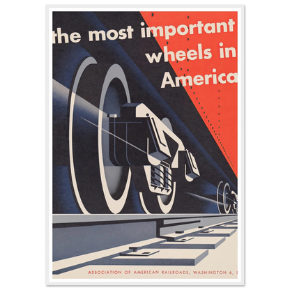The most important wheels in America (1952) Art Print | Joseph Binder-Quipham Collections