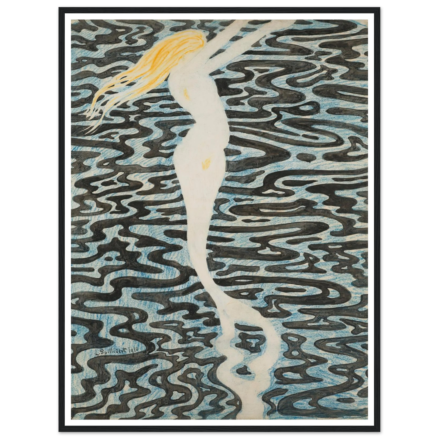 Sirène (Baigneuse) (1910) Art Print | Leon Spilliaert-Quipham Collections