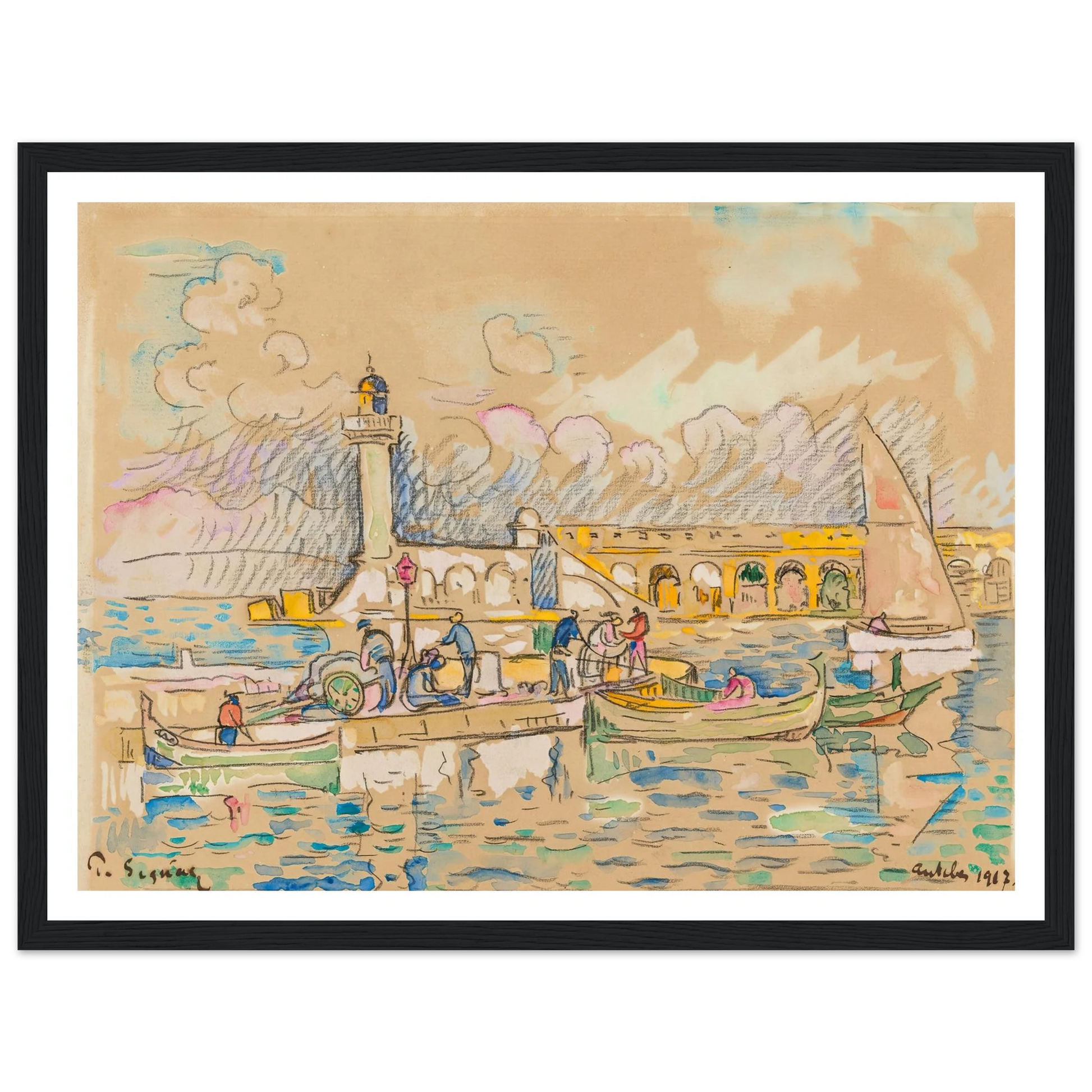 Antibes (1917) Art Print | Paul Signac-Quipham Collections