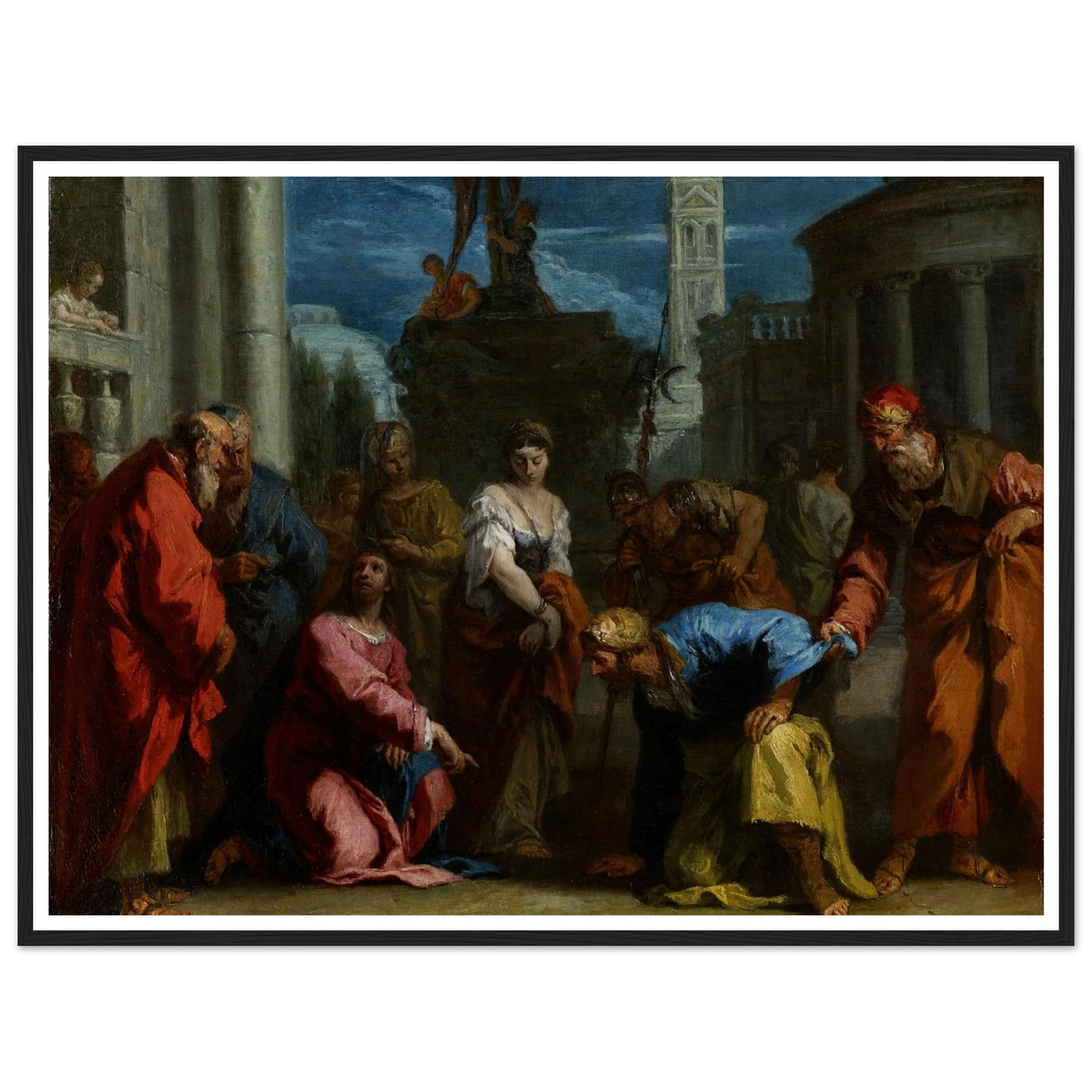 Christ and the Woman Taken in Adultery (1720s) Art Print | Sebastiano Ricci-Quipham Collections
