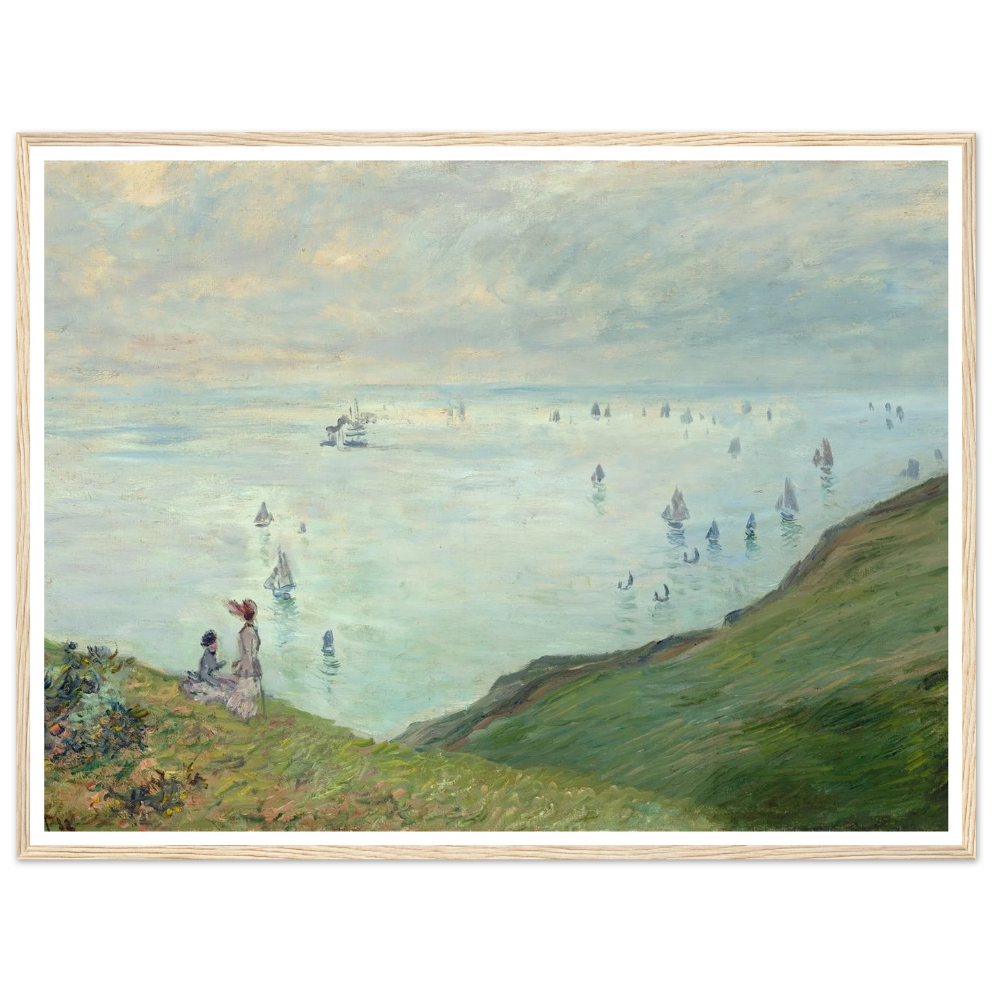 Cliffs at Pourville (1882) Art Print | Claude Monet-Quipham Collections
