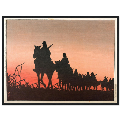 The Red Setting Sun (1937) Art Print | Kawase Hasui-Quipham Collections