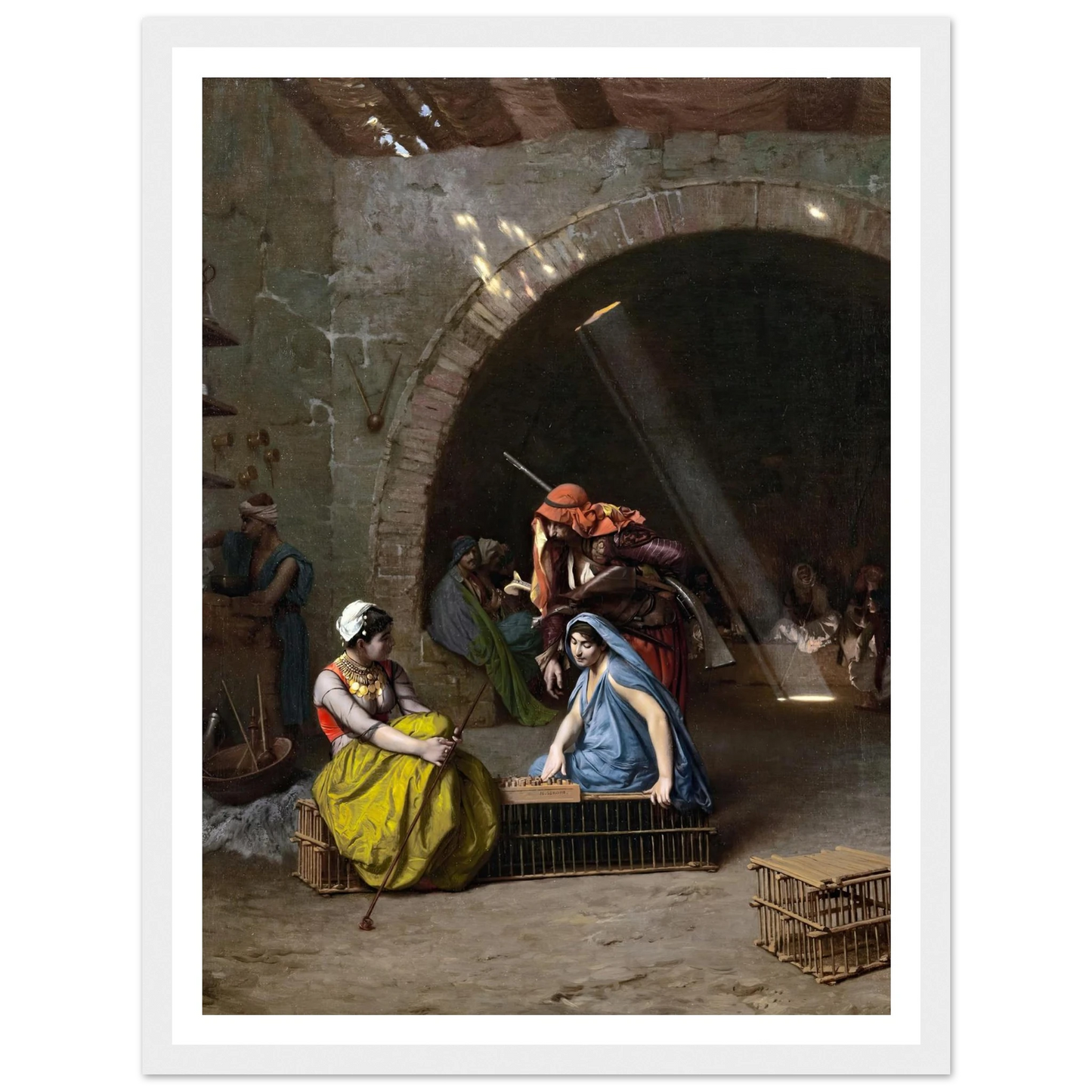 Almehs Playing Draughts Art Print | Jean Leon Gerome-Quipham Collections