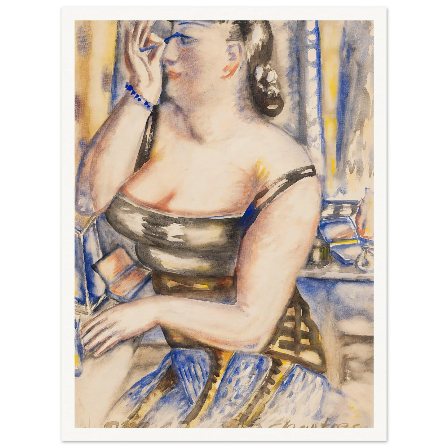 Sich schminkende Diva (1943) Art Print | Paul Kleinschmidt-Quipham Collections