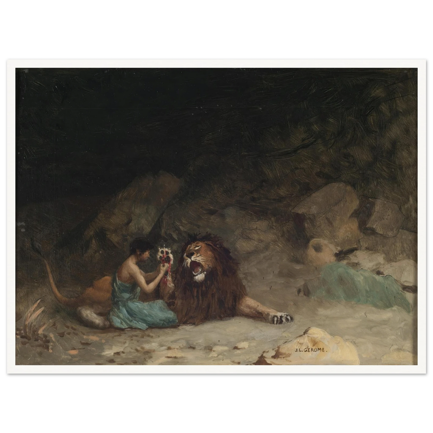 Androcles (circa 1902) Art Print | Jean Leon Gerome-Quipham Collections