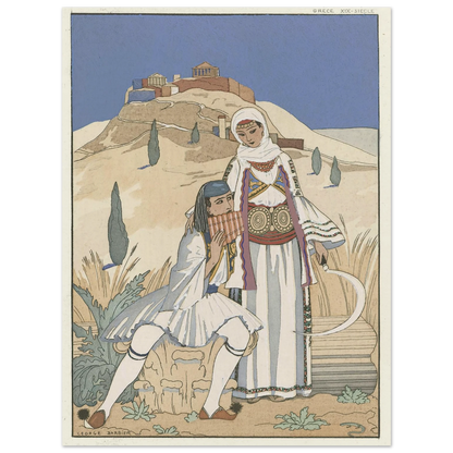 La flute de Pan (1923) Art Print | George Barbier-Quipham Collections