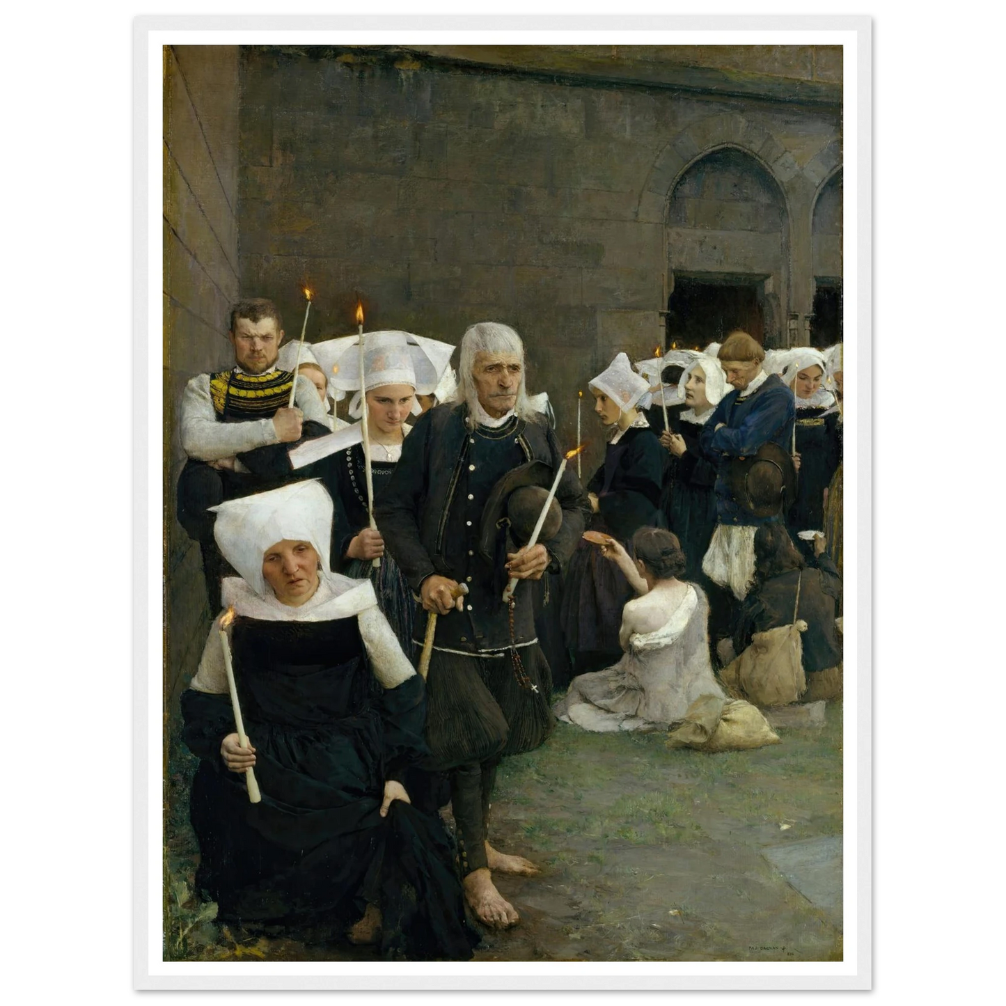 The Pardon in Brittany (1886) Art Print | Pascal Adolphe Jean Dagnan Bouveret-Quipham Collections