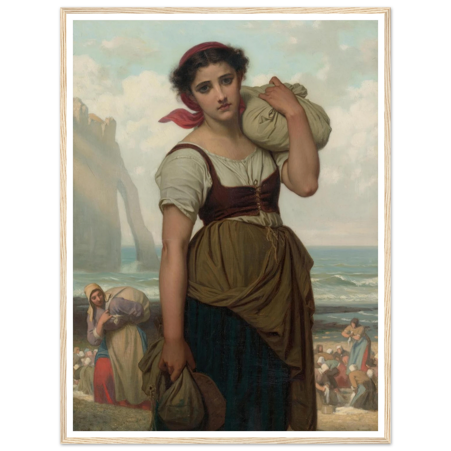 Laveuse D’étretat (1869) Art Print | Hugues Merle-Quipham Collections