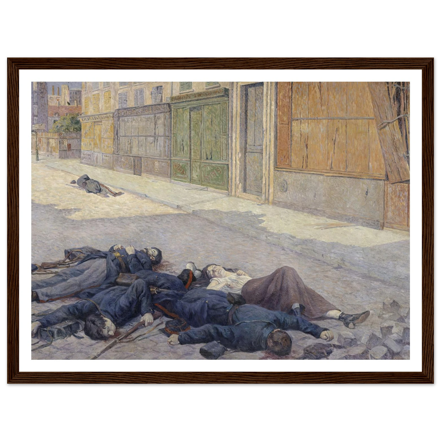 A Street in Paris in May 1871 (between 1903 and 1906) Art Print | Maximilien Luce-Quipham Collections