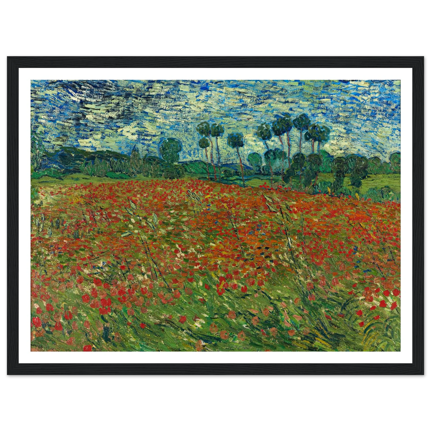 Poppy field Art Print | Vincent van Gogh-Quipham Collections