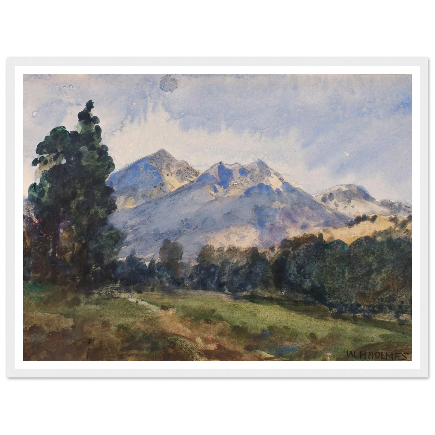 Wyoming Foot Hills (1921) Art Print | William Henry Holmes-Quipham Collections
