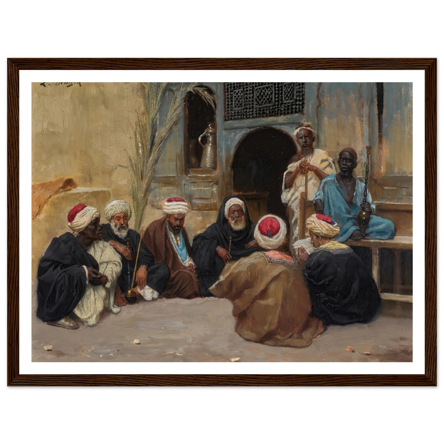 A Council Of Elders Art Print | Ludwig Deutsch-Quipham Collections